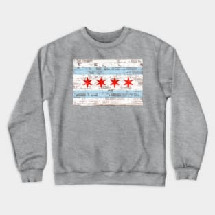 Chicago Flag on Brick Crewneck Sweatshirt